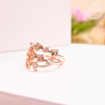 Premium Rose Gold 925 Silver Spiral Ring