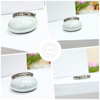 Premium 925 Silver Ring With Carving