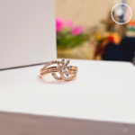 Premium Rose Gold 925 Silver Ring Floral