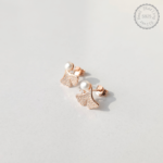 925 Silver Ginkgo Leaf Earrings