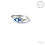 Silver Evil Eye Ring