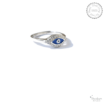 Silver Evil Eye Ring