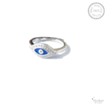 Silver Evil Eye Ring