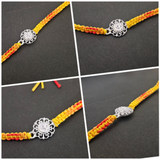 Divine Aum or Om Silver Rakhi